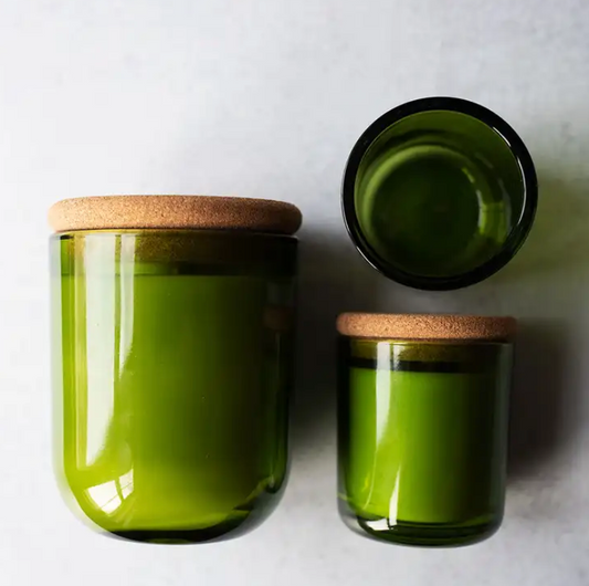 Green Glass Tumbler
